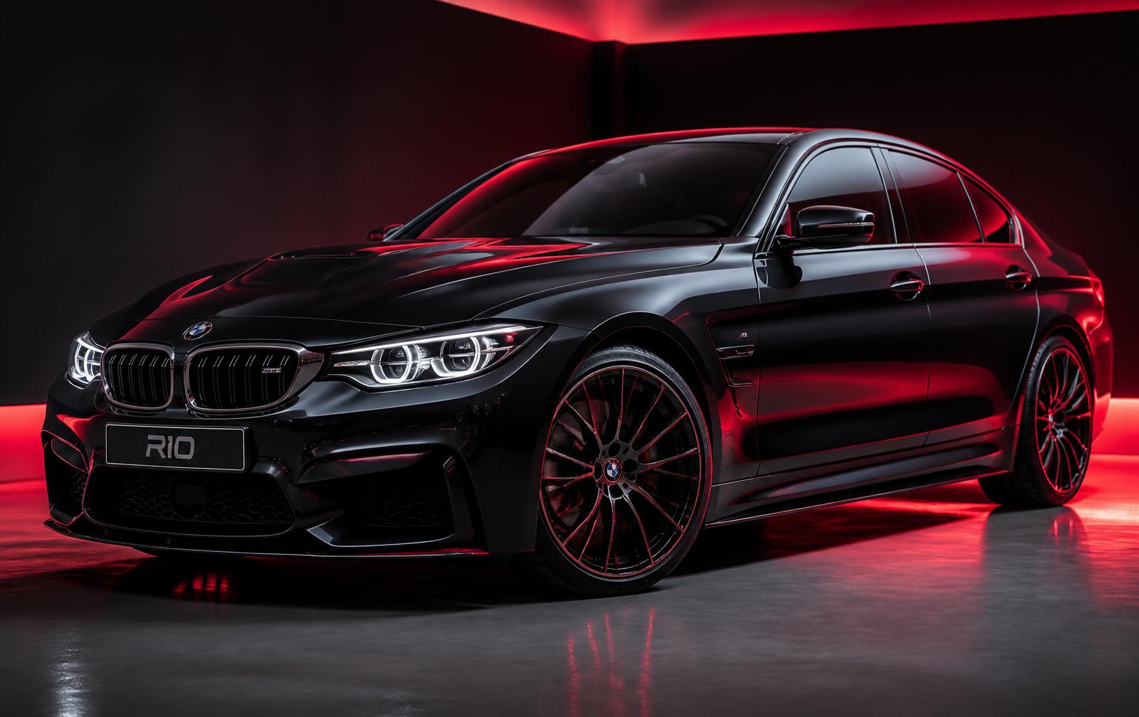 Premium black sports car with red accents — CarZone BD